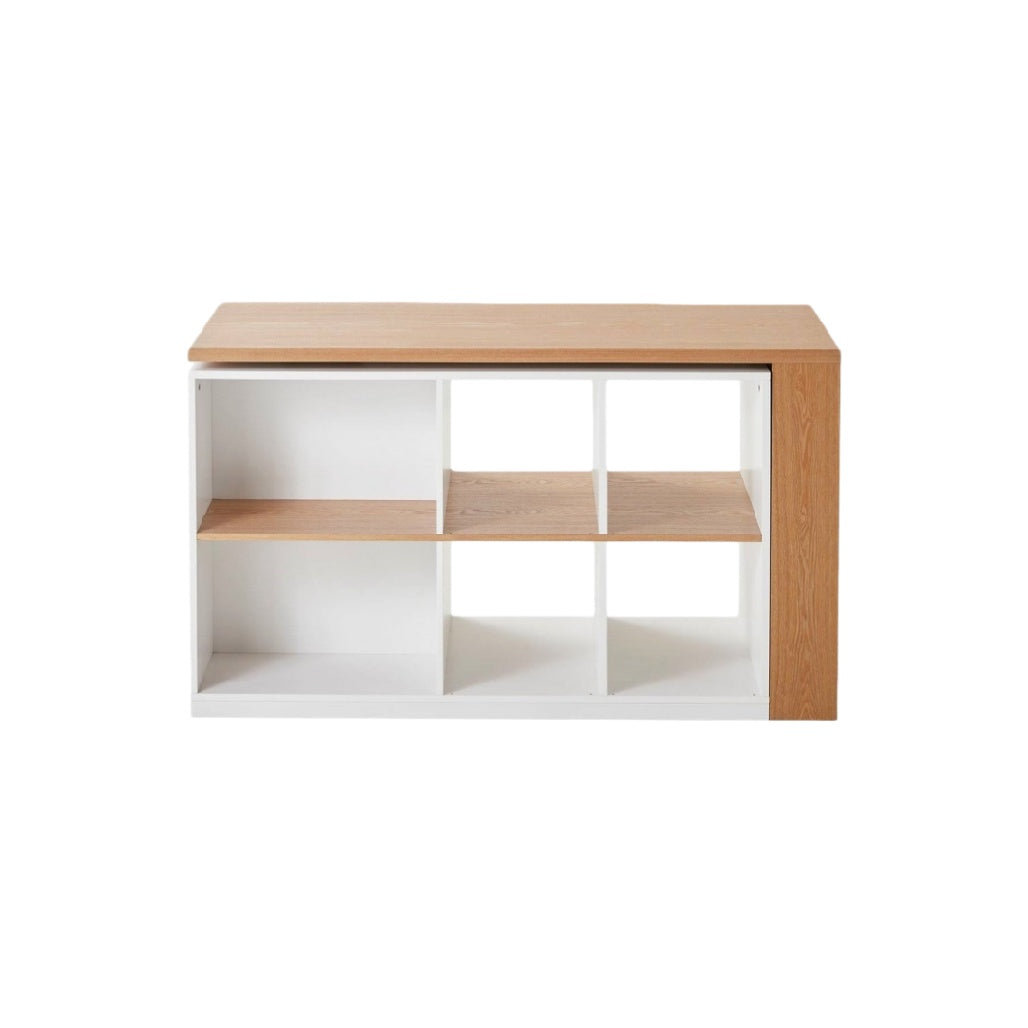 Meuble de rangement pour salle à manger en MDF et chêne - 120 x 40 x 80