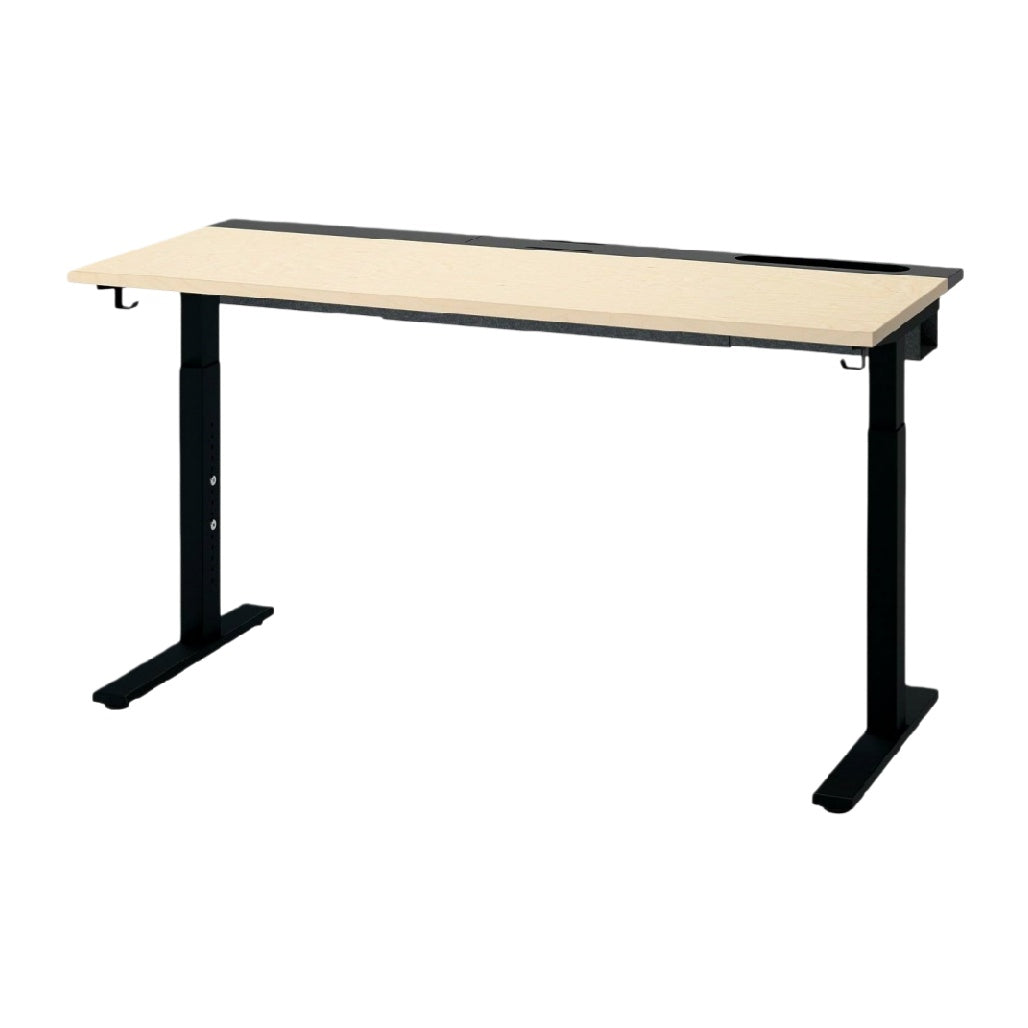 Bureau réglable pour espace de travail en bois et métal - 120 x 60 x 75