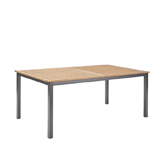 Table à manger en teck pour salle à manger - 150 x 90 x 75