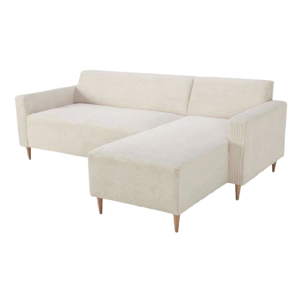 Canapé d'angle en tissu pour salon moderne - 200 x 90 x 75