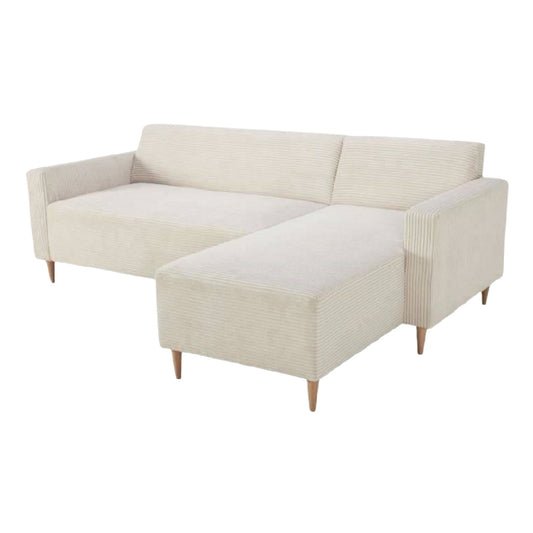 Canapé d'angle en tissu pour salon moderne - 200 x 90 x 75