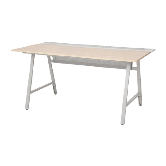 Table de bureau pour espace de travail en bois et métal - 140 x 70 x 75